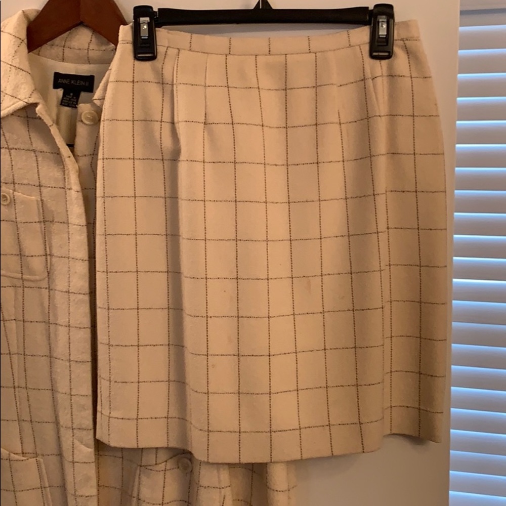 Windowpane Suit With Matching Blouse - image 4